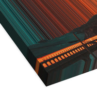 Monterey, CA, United States - 3D perspective view showing canvas depth and texture - Gradienta