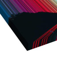 Neon Highway - 3D perspective view showing canvas depth and texture - Gradienta