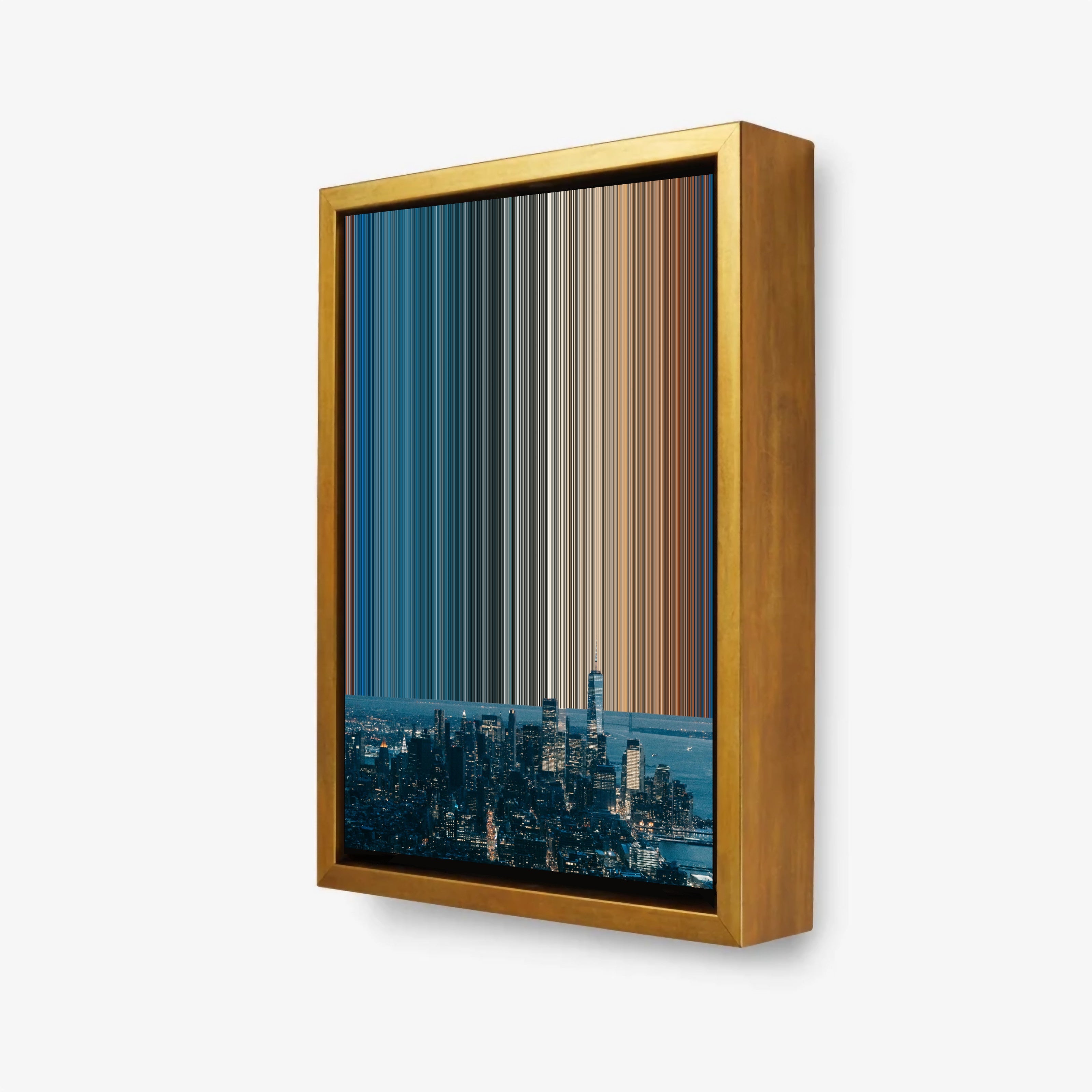 New York City, United States - 3D framed canvas view - Gradienta