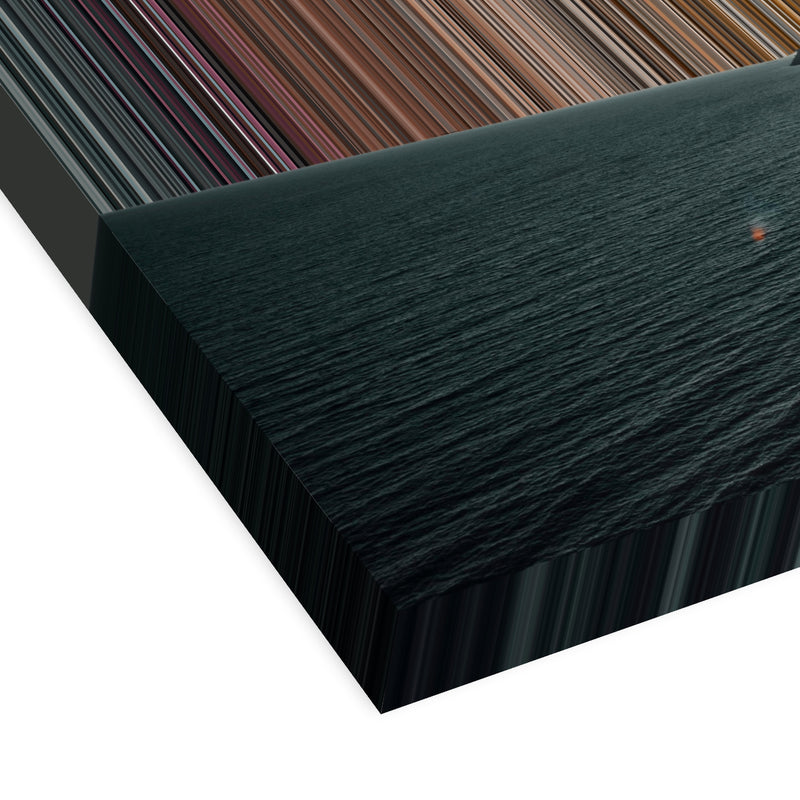 Over view Photo of Beach Front - 3D perspective view showing canvas depth and texture - Gradienta