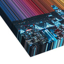 San Francisco, California, United States - 3D perspective view showing canvas depth and texture - Gradienta