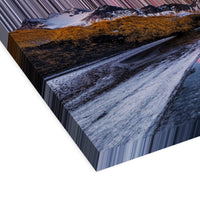 Vestrahorn, Island – 3D-vy i perspektiv som visar tavlans djup och dukens struktur