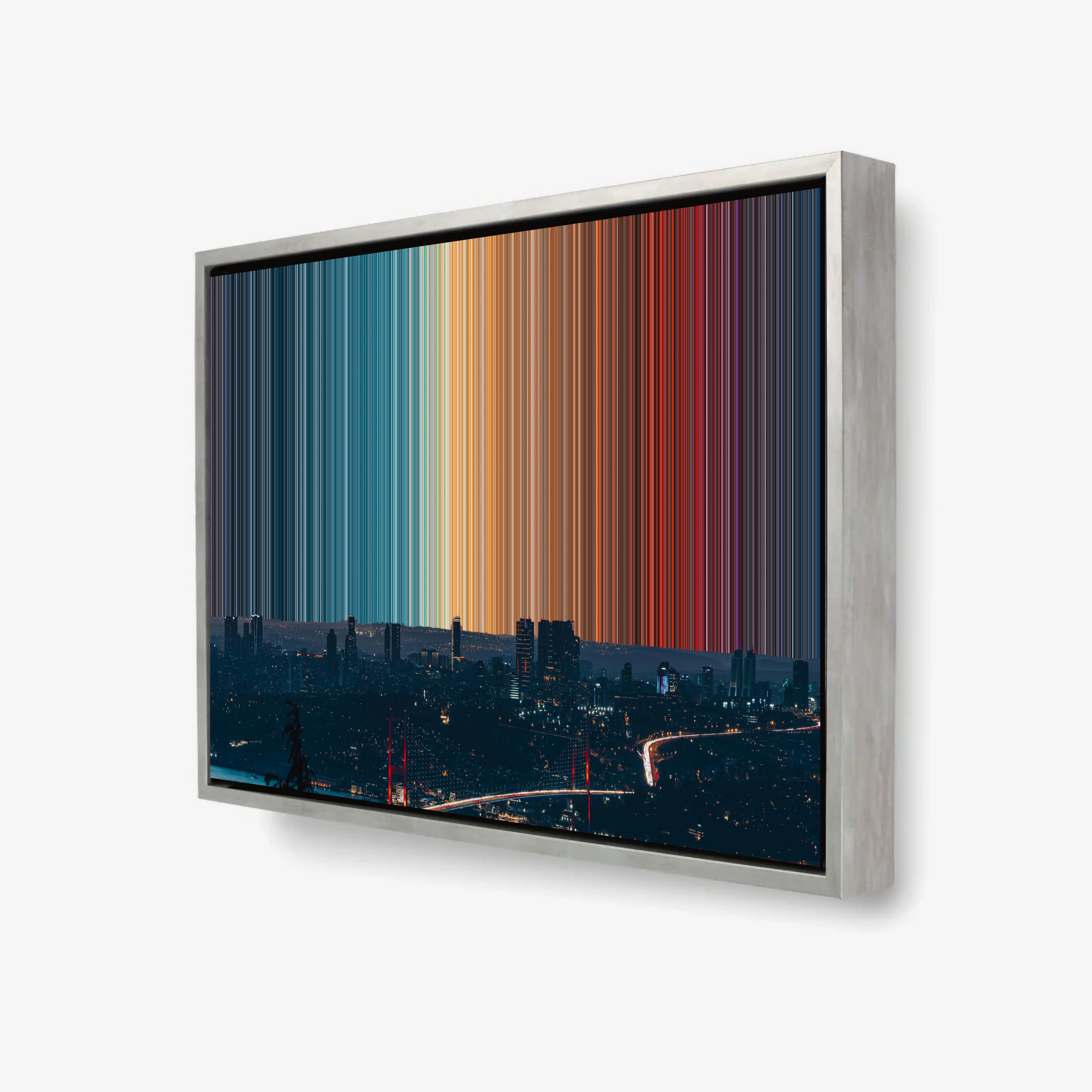 istanbul, istanbul, Turkiye - 3D framed canvas view - Gradienta