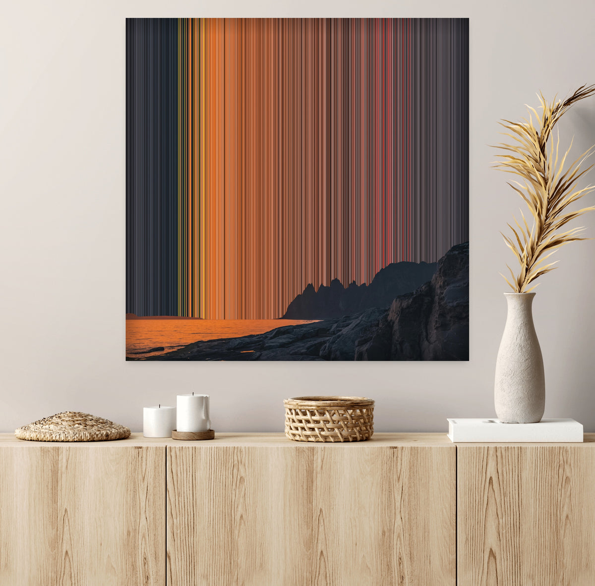 Horizon's Silence - Lifestyle staging in a styled room - Gradienta