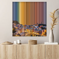Hafen von Vernazza, Italien – Wohnbeispiel in einem modernen Interieur